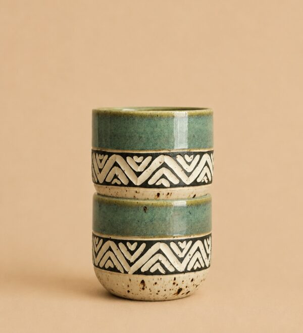 Czarka-ceramiczna-handmade-zielona Czarka-ceramiczna-handmade-zielona
