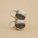 Kubek-ceramiczny-handmade-niedźwiedź